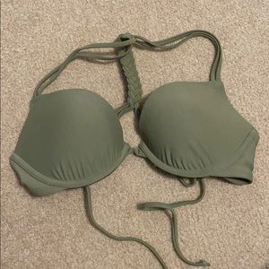Hollister Green Bikini Top